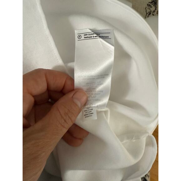Vince Dress Shirt Women's XL White Long Sleeve 100% Lyocell - Picture 5 of 6